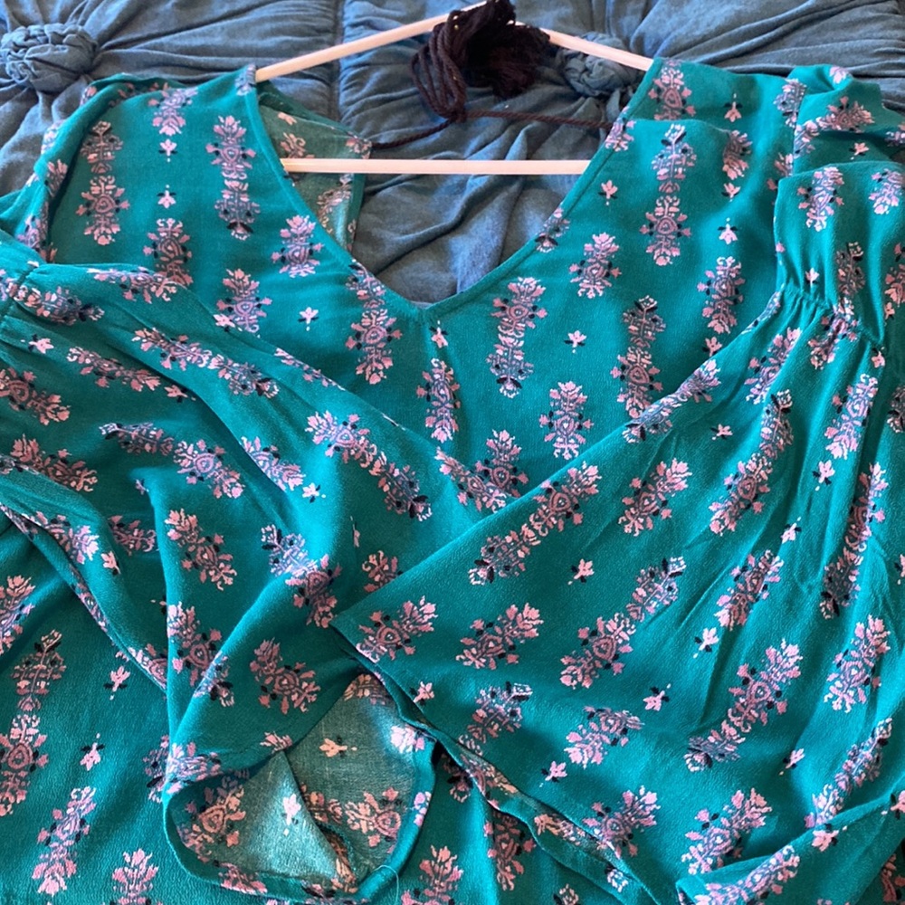 BP teal boho blouse - Picture 9 of 9